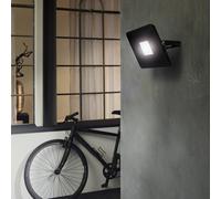 EGLO Faedo 3 LED outdoor spotlight in black, 50 W