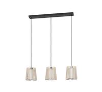 EGLO Fattoria pendant light, double lampshades, 3-bulb