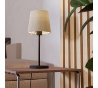 Eglo Febres Natural Fabric & Black Steel Contemporary Table Lamp