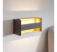 EGLO Feloniche LED wall lamp in black/gold