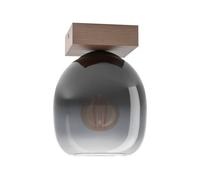 EGLO Filago ceiling light, smoked glass, 1-bulb