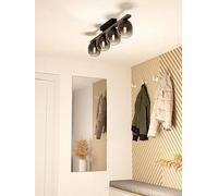 Eglo Filago Ombre Glass Ceiling Light Black/Brown