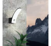 EGLO 98149 FIUMICINO LED Outside Wall Light with Sensor in Black and White