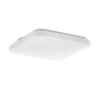 EGLO Frania LED Ceiling Light 1-Bulb Ceiling Light Material: Steel, Plastic, Colour: White, Length: 28 cm