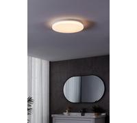 Eglo LED Ceiling Light Panel Frania-S, Flush Mount lamp with Crystal Effect