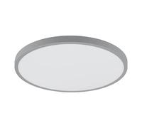 EGLO Fueva 1 LED Ceiling Light, 1-Bulb Ceiling Light, Material: Aluminium, Plastic, Colour: Silver, White, Diameter: 40 cm, Warm White