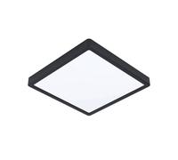 EGLO Fueva 5 ceiling light IP44 black 3000K 28x28cm