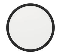 EGLO Fueva 5 LED Ceiling Light, Diameter 28.5 cm, 1-Bulb Surface-Mounted Light Made of Steel and a Plastic Light Surface, Ceiling Light in Black, White, LED Surface Light, Warm White