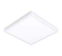 EGLO Fueva 5 LED Ceiling Light, L x W 28.5 cm, 1 Bulb Surface-Mounted Light, Bathroom Ceiling lamp, Modern Made of Steel and Plastic Light Surface in White, LED Surface-Mounted lamp, Warm White, IP44