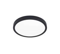 Eglo Fueva 5 Round Integrated Led Flush Light In Black Black One Size