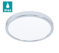 Eglo Fueva 5 Chrome Round Integrated Led Flush Light, (D) 28.5