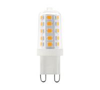 Eglo G9 LED Corn Light Bulb, 2-pin Push-fit Capsule lamp, 3 watt (Equivalent to 30 watt), 320 Lumen, Warm White Glow, 3000 Kelvin, Ø 0.6"