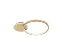 Gafares LED Gold/White Flush Light - Size: 5.5 x 29 x 40.5cm - EGLO - Wilko