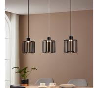 Eglo Ginestrone-Z Black Steel Rgb 3 Light Pendant Light Black One Size