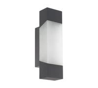 Eglo Gorzano Outdoor Wall Light Anthracite/Sat, Grey