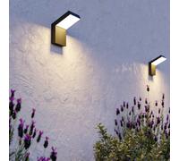 EGLO GROTTAZZOLINA LED outdoor wall light, black, 18 cm, IP65