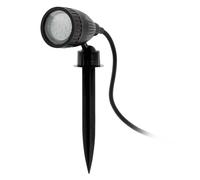 Eglo Ground Spike Spotlight Nema 1, Single-Flame Outdoor Light | Ground Spike Lamp Made of Plastic, Colour: Black, Socket: GU10, IP44