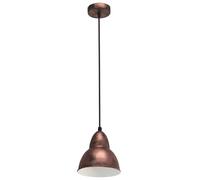 Eglo Hanging Light, Truro, Steel, E27, Antique Copper Coloured, 49235 One Size