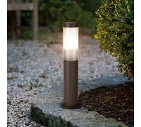 EGLO Helsinki pillar light, rust brown, height 45 cm, stainless steel, sensor