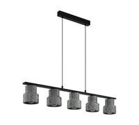 Eglo Hilcott Pendant Light, 5-Light Hanging lamp Vintage, Industrial Style