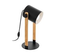 Eglo Hornwood Table Lamp - Black & Wood