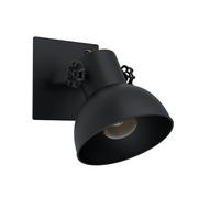 EGLO Barnstaple wall spotlight, black, 1-bulb