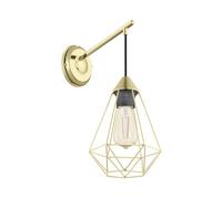 Eglo Indoor wall Light Tarbes, wall lamp Made of Brushed Brass Metal