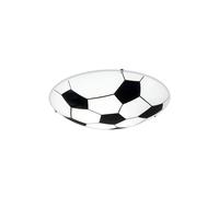 Eglo Junior 1 Football Inspired Black nd White Flush Ceiling Light EGLO Black