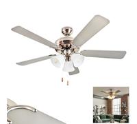 Eglo LAS Palmas Ceiling Fan matt Nickel, 3-Light Sources