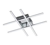 EGLO Lasana 1 LED Ceiling Light 4 Bulbs Steel Plastic Chrome White