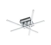 Eglo Lasana Criss-Cross Chrome Ceiling Light, Silver