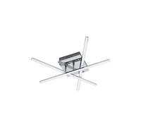 EGLO Lasana 95567 Ceiling Light, Steel, Integrated LED, 18 W, Matt Nickel Chrome 95567