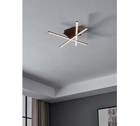 Eglo Lasana 3 Criss-Cross Led Black Wall/Ceiling Light Black