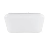 Eglo LED Bathroom Ceiling Light Frania, Single-Flame Ceiling lamp, Material: Steel, Plastic, Colour: White, Length: 33 cm, IP44