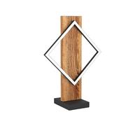 Eglo LED Bedside lamp Boyal, Table Light Fitting with Wooden Beam