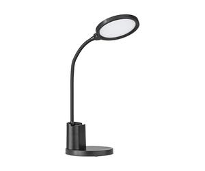 Eglo LED Bedside lamp Brolini, Touch dimmable Side Table Light Made of Black Plastic, Battery-Operated Desk lamp, Cordless Office and Bedroom Lighting, Warm-Cool White