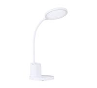 EGLO LED bedside lamp Brolini, touch dimmable side table light made of white plastic, battery-operated desk lamp, cordless office and bedroom lighting, warm-cool white