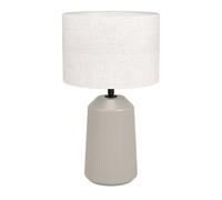 EGLO LED bedside lamp Capalbio, light fixture with fabric lampshade