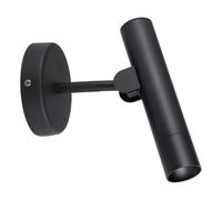 Eglo LED Ceiling and Wall Light Fixture Almudaina, Minimalist Indoor lamp with Adustable spot, Living Room and Bedroom Lighting, Spotlight Made of Black Metal, Warm White