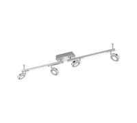 EGLO LED ceiling lamp Cardillio, ceiling spotlight, aluminium