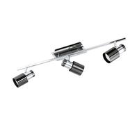 Eglo LED Ceiling Lamp Davida 1, 3-Light Ceiling Fixture, Metal Ceiling spot in Chrome, Nickel-Black, Living Room lamp, spot Including GU10 Bulb, Warm White