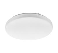 EGLO Frania LED Ceiling Light 1-Bulb Ceiling Light, Material: Steel, Plastic, Colour: White, Diameter: 33 cm