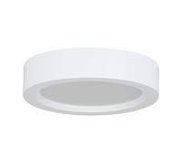 Eglo LED Ceiling lamp Idun-E, Round Flush Mount Light Fixture, Office and Kitchen Lighting, Plastic Fixture in White, Neutral Ø 16 cm