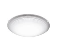 EGLO LED ceiling lamp Magitta, single-flame wall light | ceiling light made of steel, colour: white, glass: white, clear, Ø: 39.5 cm