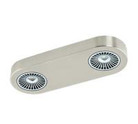EGLO LED ceiling lamp Montale, ceiling spotlight, steel | aluminium in matte nickel, black, warm white
