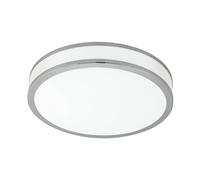 EGLO Palermo 2 LED Ceiling Light, 1-Bulb Ceiling Light, Material: Steel and Plastic, Colour: Chrome, White, Diameter: 41 cm