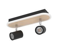 Eglo LED Ceiling lamp Rimbocchi, Oval Light with 2 Adjustable spotlights