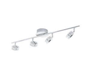 EGLO LED Ceiling Lamp Sarolo, Ceiling Spotlight, Chrome Stainless Steel