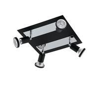EGLO Sarria 4-Light Square Spotlight Black