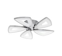 EGLO LED ceiling light Amonde, 5-Arm Dimmable Ceiling Lamp | Modern Living Room Light, Kitchen Lamp Made of Die-Cast Aluminium and Frosted Plastic, Hallway ceiling light in Chrome and